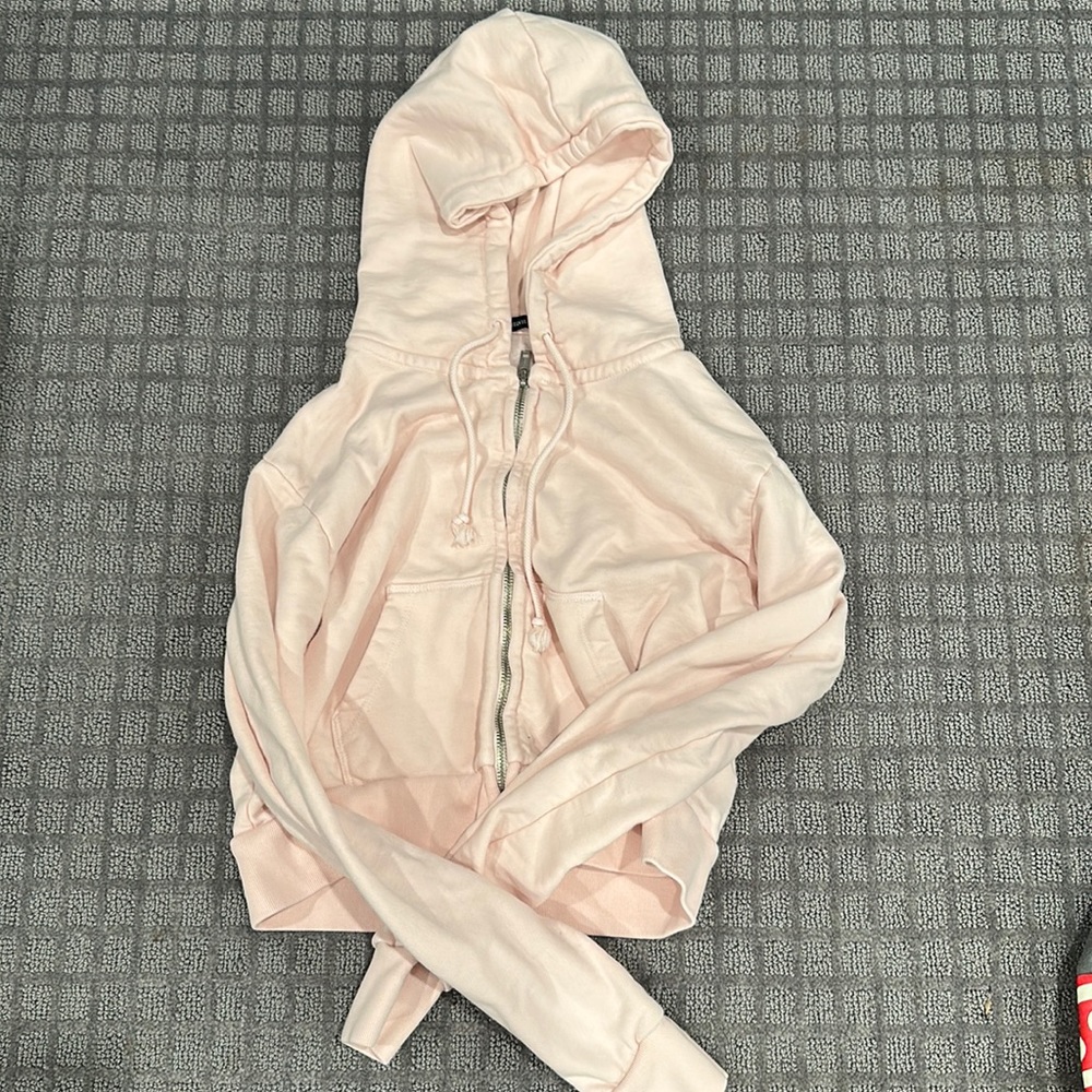 Brandy Melville cropped zip up